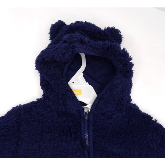 Baby Boy Hudson Baby Sherpa Footed Jumpsuit 3-6 month NWT - Picture 3 of 5